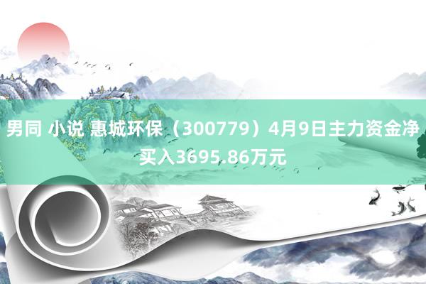 男同 小说 惠城环保（300779）4月9日主力资金净买入3695.86万元